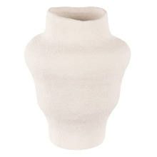 White Rolan Clay Vase